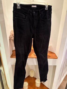 Good American Black High-Rise Skinny Jeans